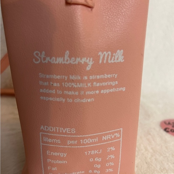 Strawberry Milk Bag - Pink - Picture 3 of 6